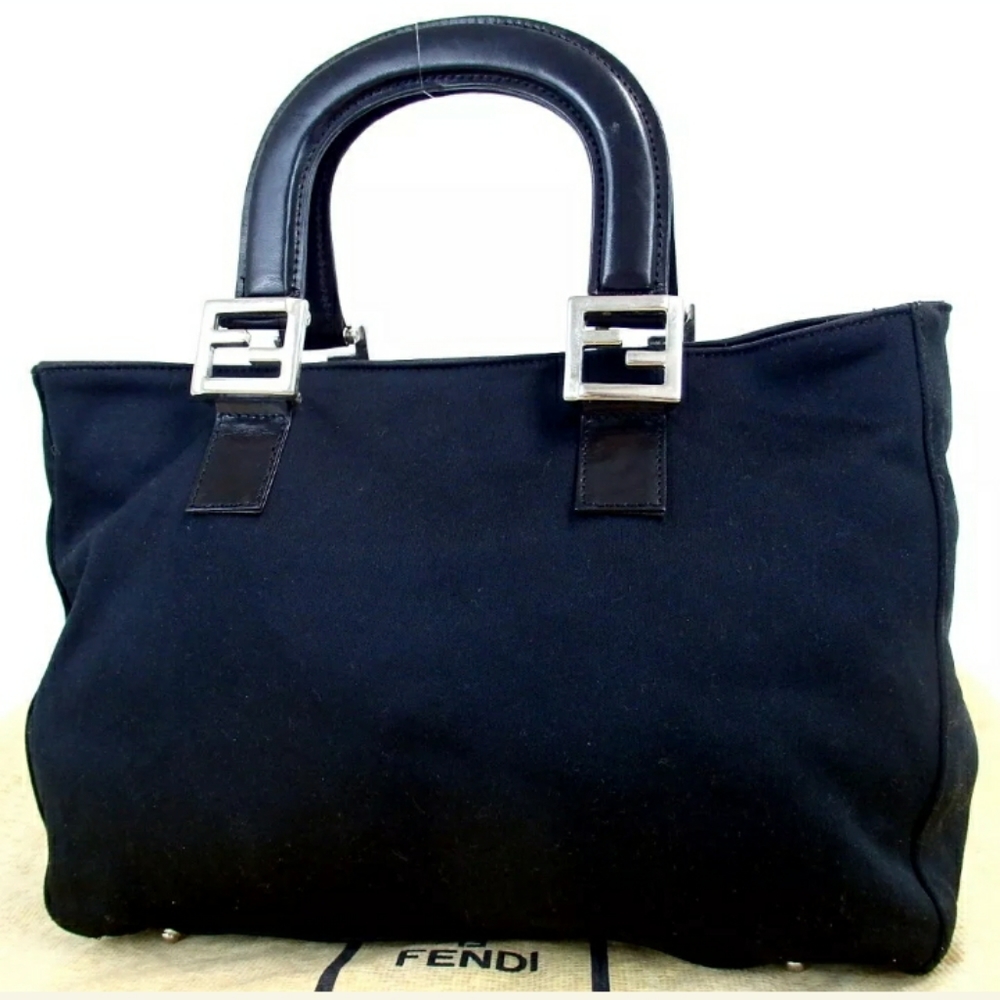 AUTHENTIC FENDI 232126329008 LOGO HARDWARE HANDBAG - Picture 1 of 8